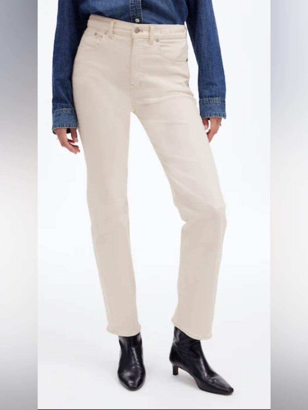 Madewell 90s Straight Ecru Jean